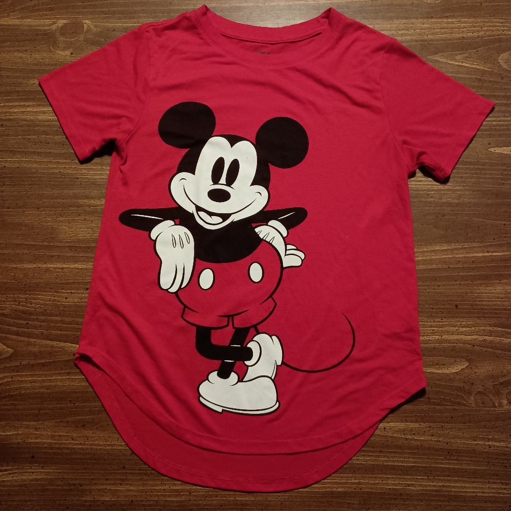 MICKEY & MINNIE T-SHIRT - Medium Kids // Disney Mouse Girls Tee Shirt - Picture 2 of 8